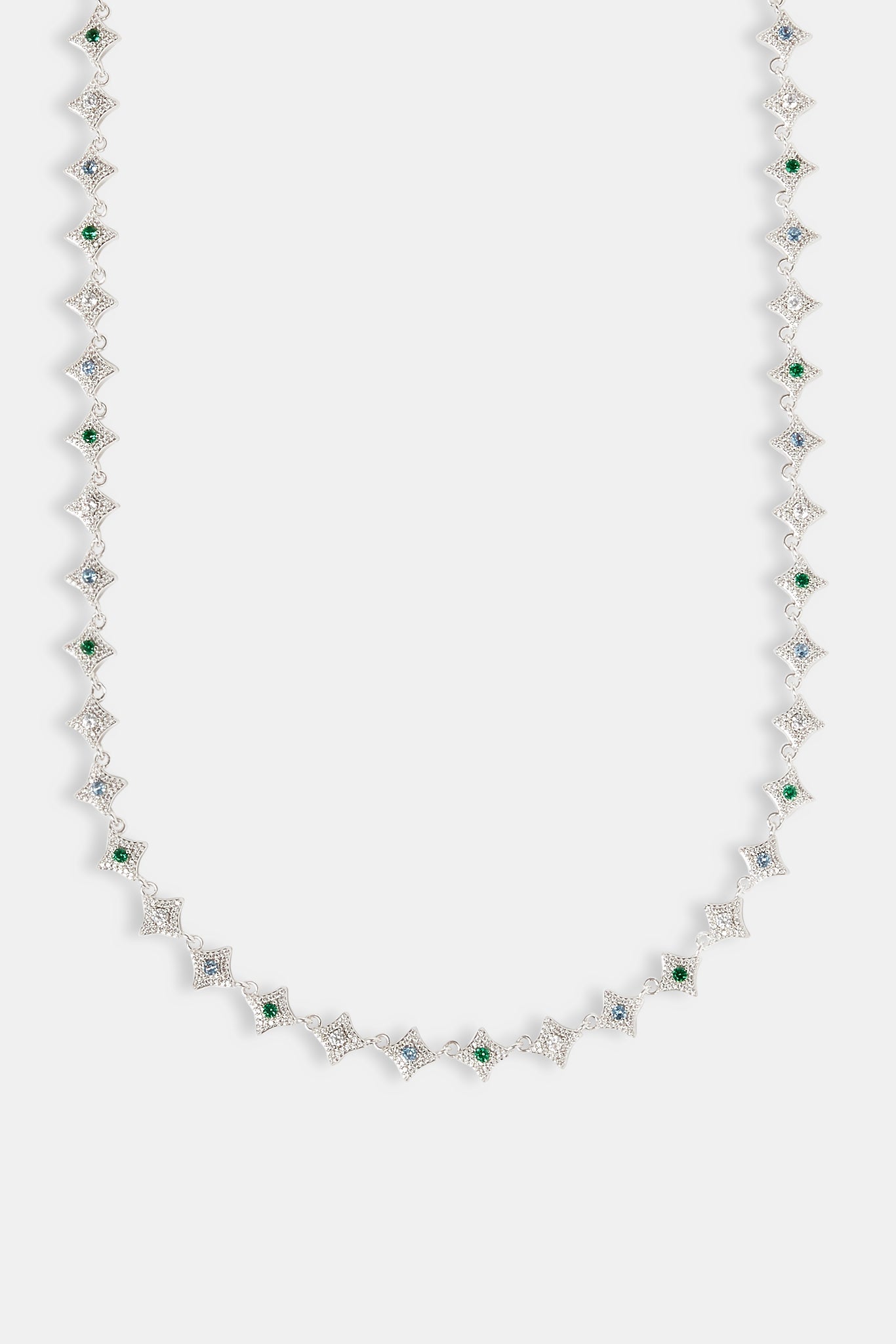 Multi Colour Iced Star Chain - 6mm