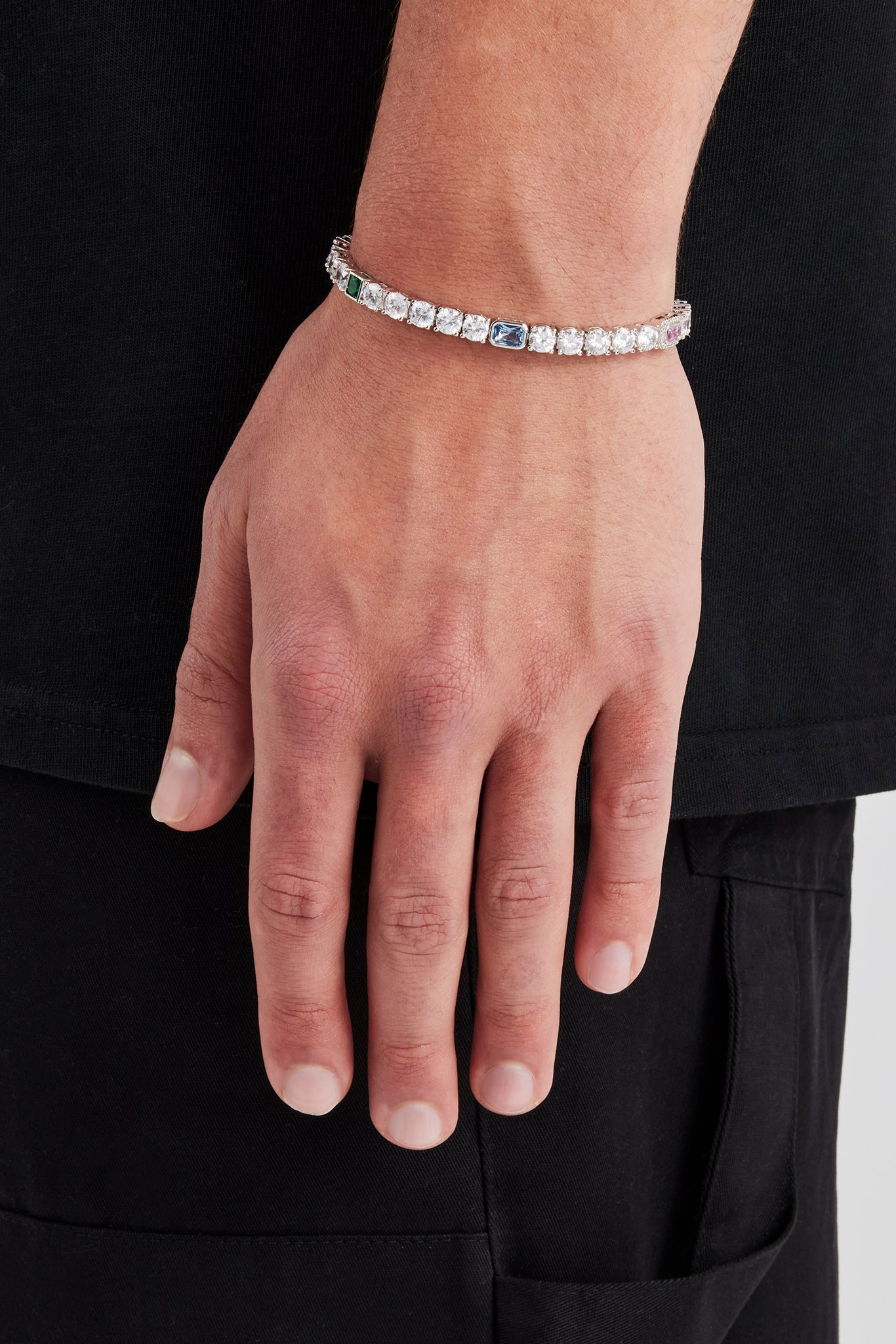 Multi Gemstone Tennis Bracelet - 5mm