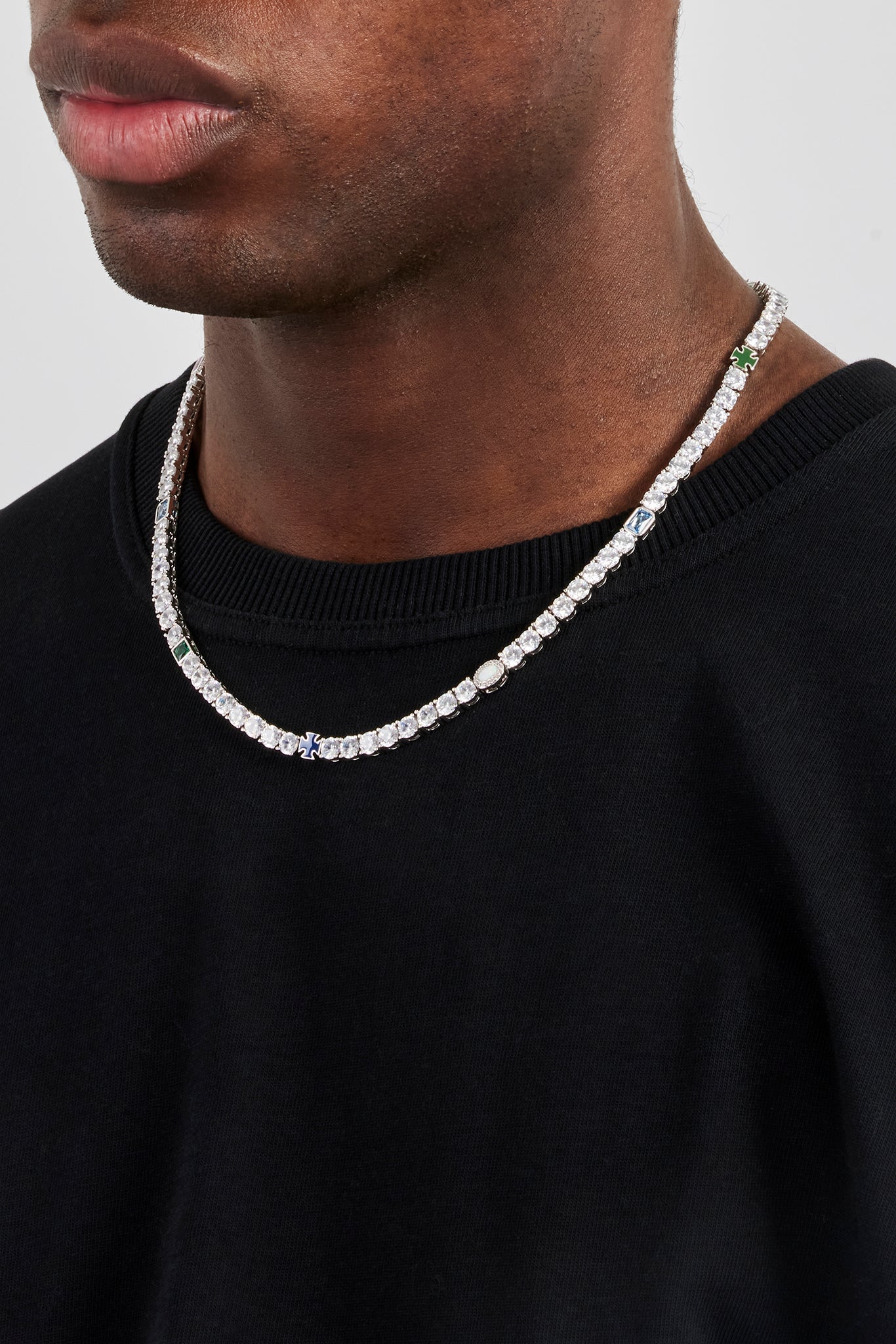 Multi Gemstone Tennis Chain - 5mm