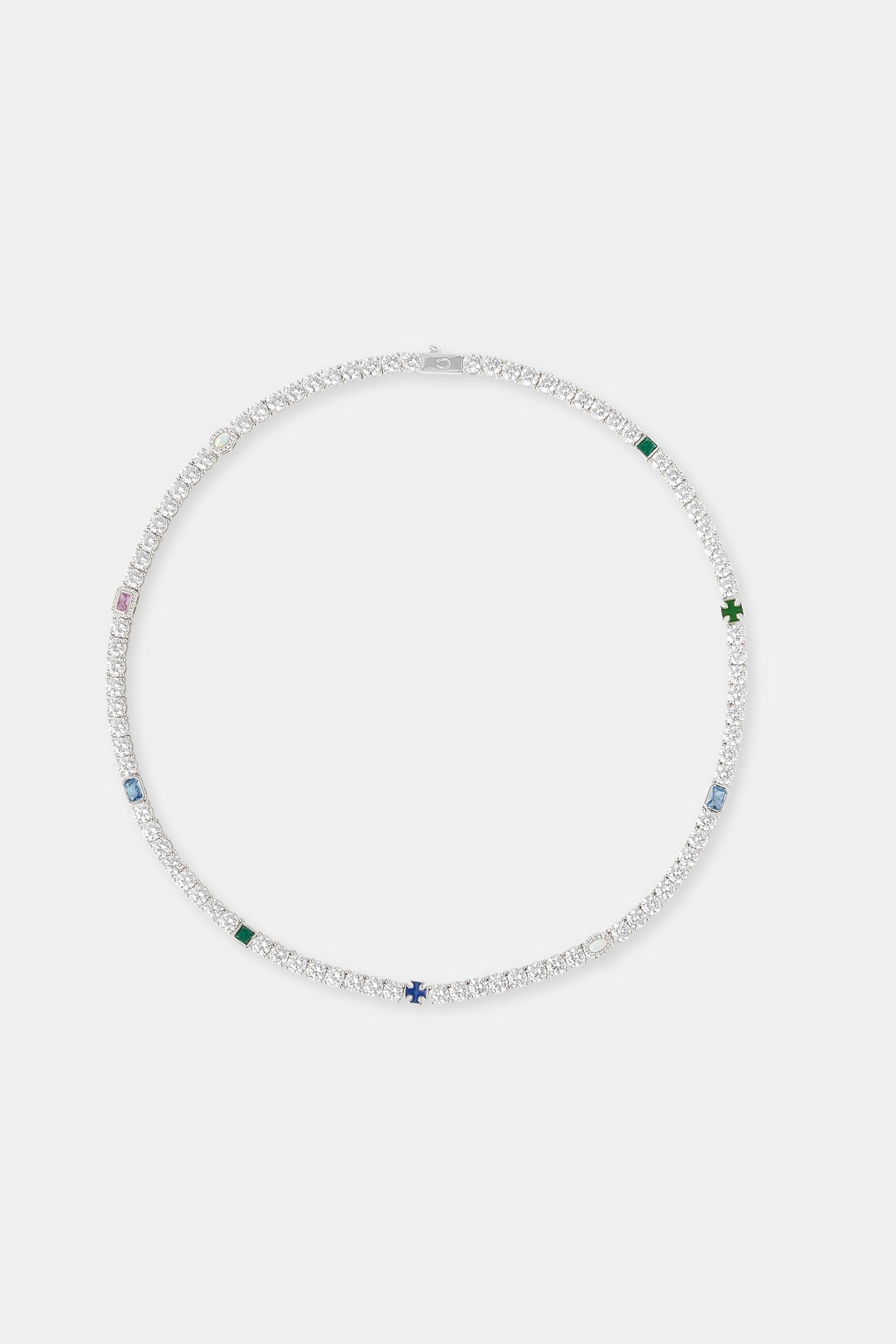 Multi Gemstone Tennis Chain - 5mm