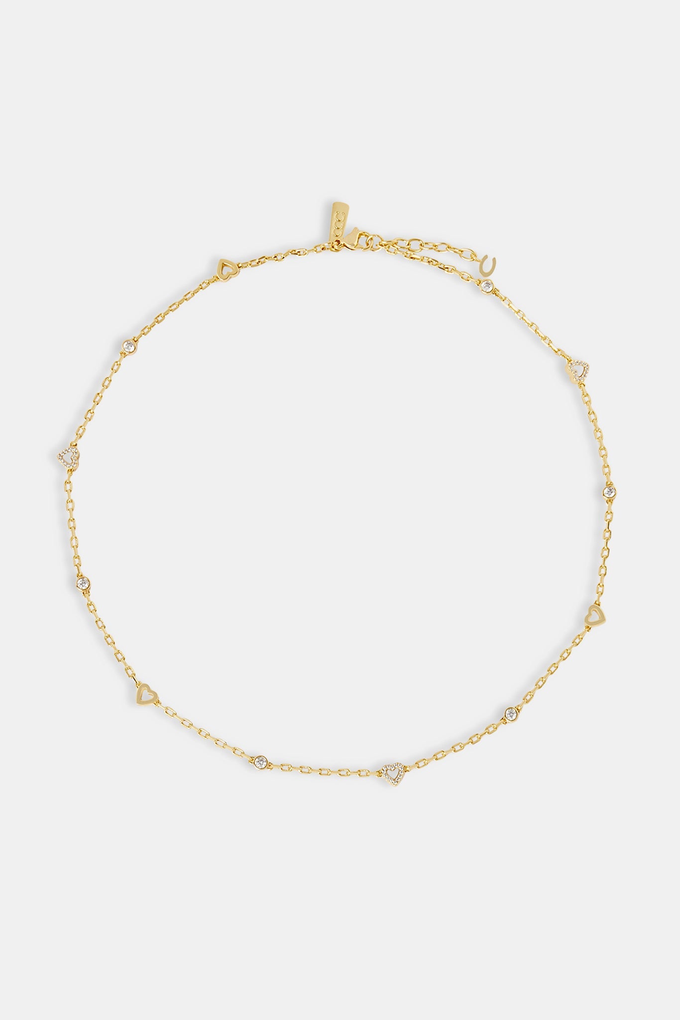 Mother of Pearl Heart Mix Rolo Chain - 8mm