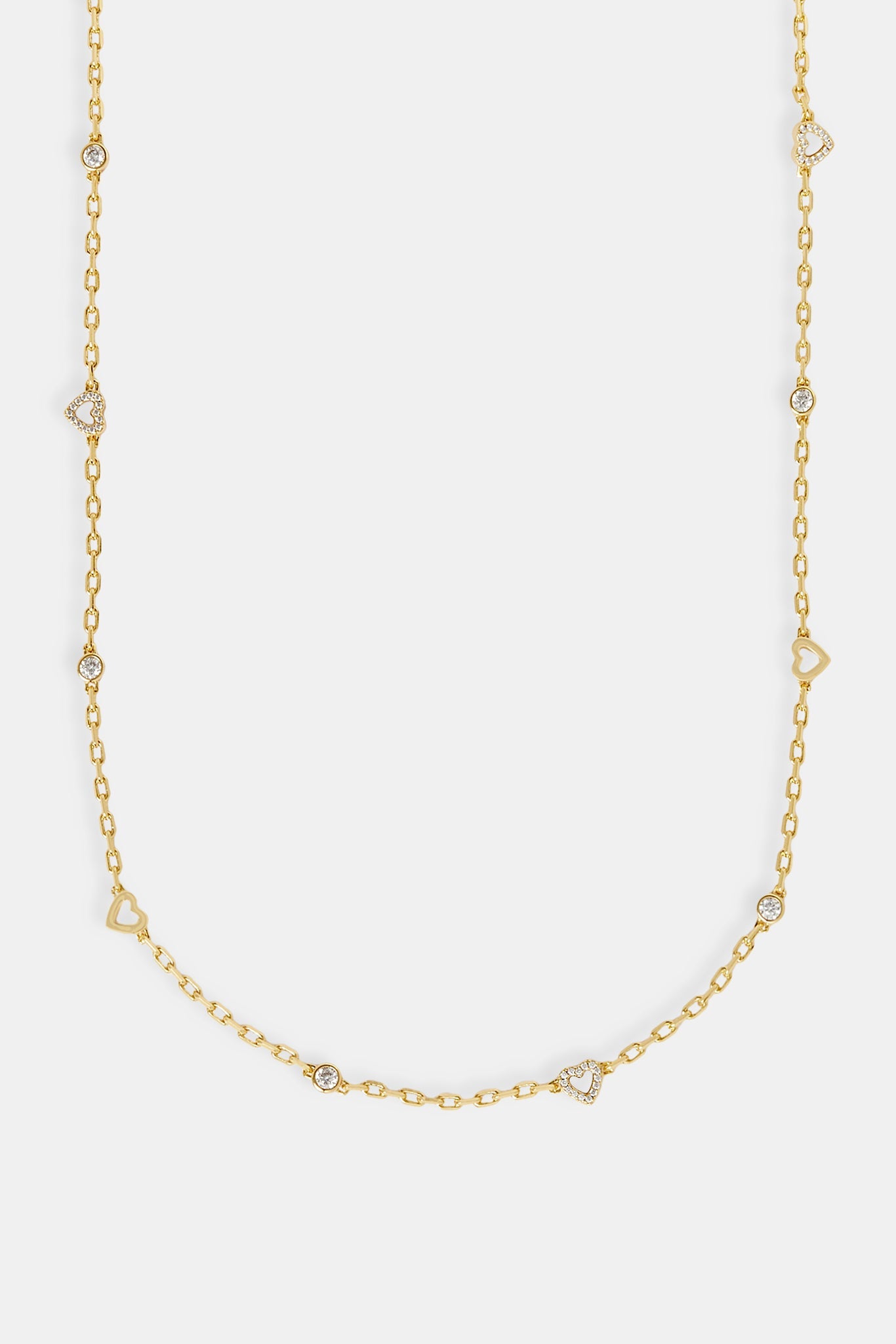 Mother of Pearl Heart Mix Rolo Chain - 8mm