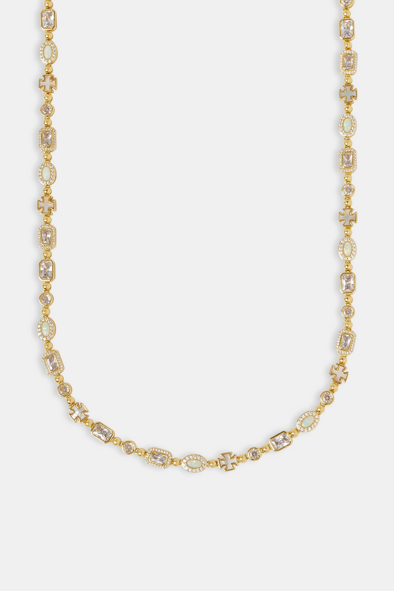 Mother of Pearl Multi Gemstone Chain - 6mm