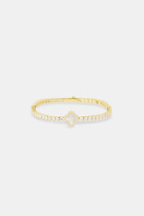 Motif Mother of Pearl Tennis Bracelet - 3mm