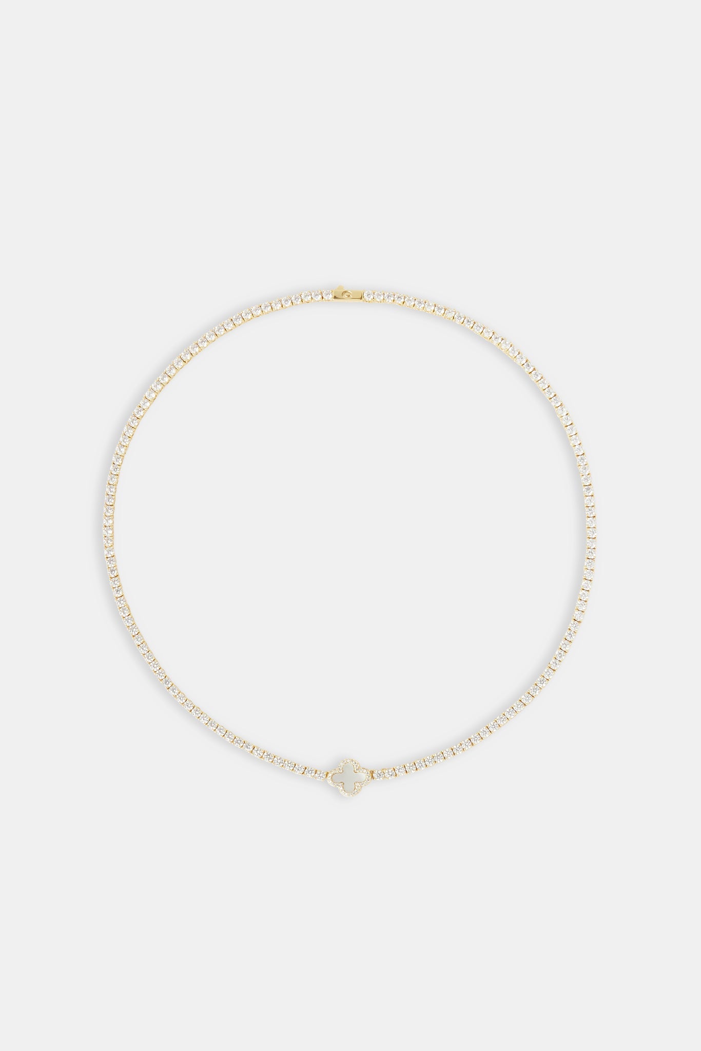 Motif Mother of Pearl Tennis Chain - 3mm