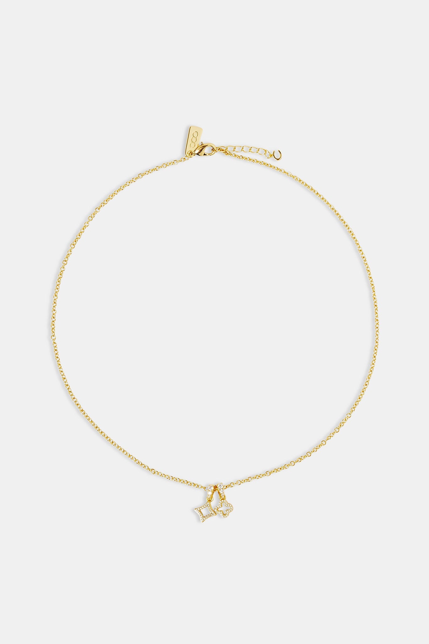 Motif Star and Motif Necklace - 8mm - Gold