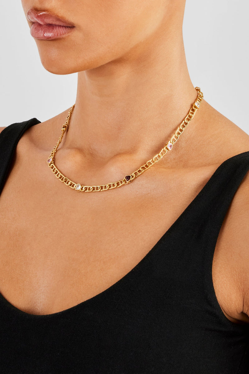 Multi Gem Coffee Bean Chain - 6mm