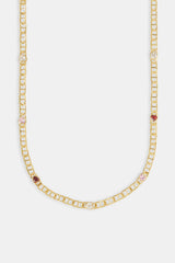 Multi Gem Coffee Bean Chain - 6mm