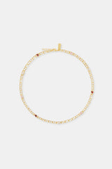 Multi Gem Coffee Bean Chain - 6mm