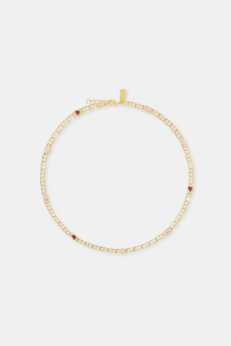 Multi Gem Coffee Bean Chain - 6mm