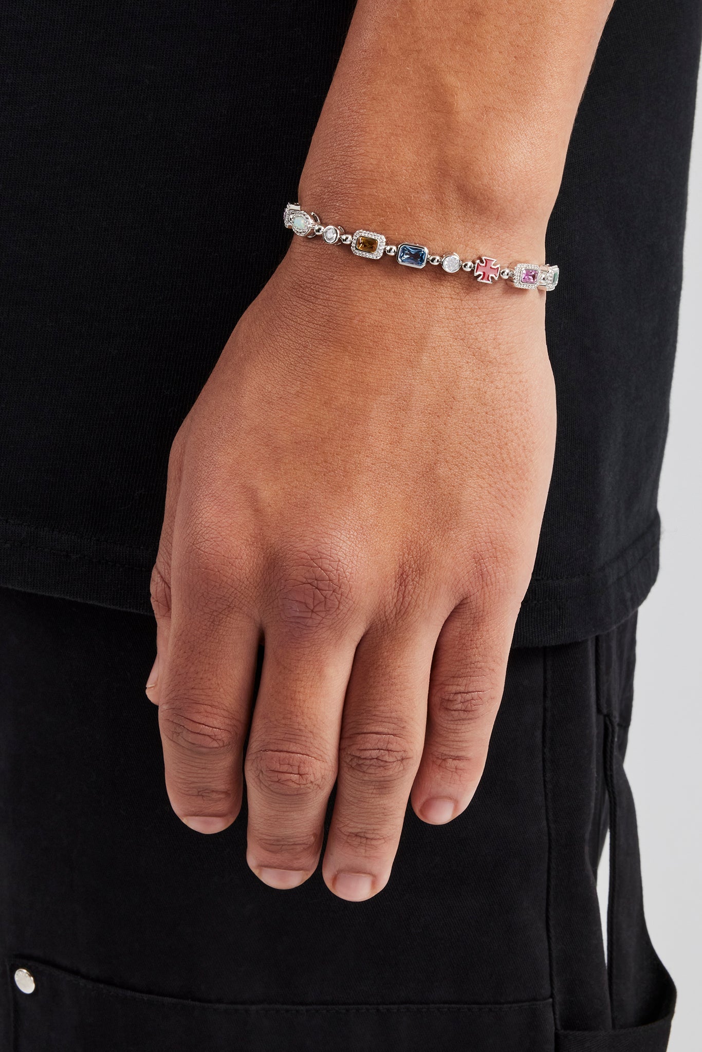 Multi Gemstone Bracelet - 6mm | Mens Bracelets | Shop Multi