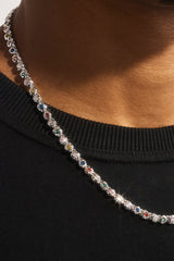Mixed Stone Shape CZ Chain - 5mm - White