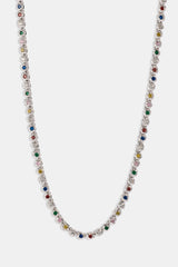 Mixed Stone Shape CZ Chain - 5mm - White