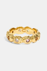 Mixed Stone Shape CZ Ring - 6mm - Gold