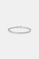 Mixed Square Stone Tennis Bracelet - 3mm
