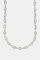 Opal & Baguette Tennis Chain - 10mm