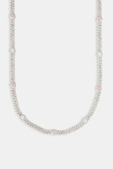 Iced Cuban Opal Heart Chain - 6mm