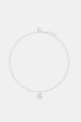 Men's Oval Cz Pendant Necklace - 12mm