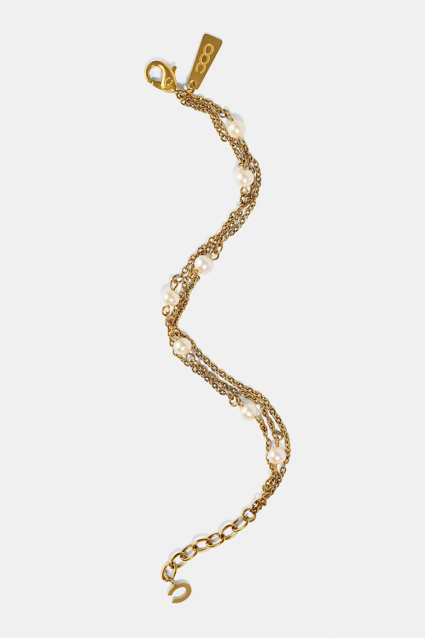 Triple Layer Pearl Bracelet - 4mm - Gold