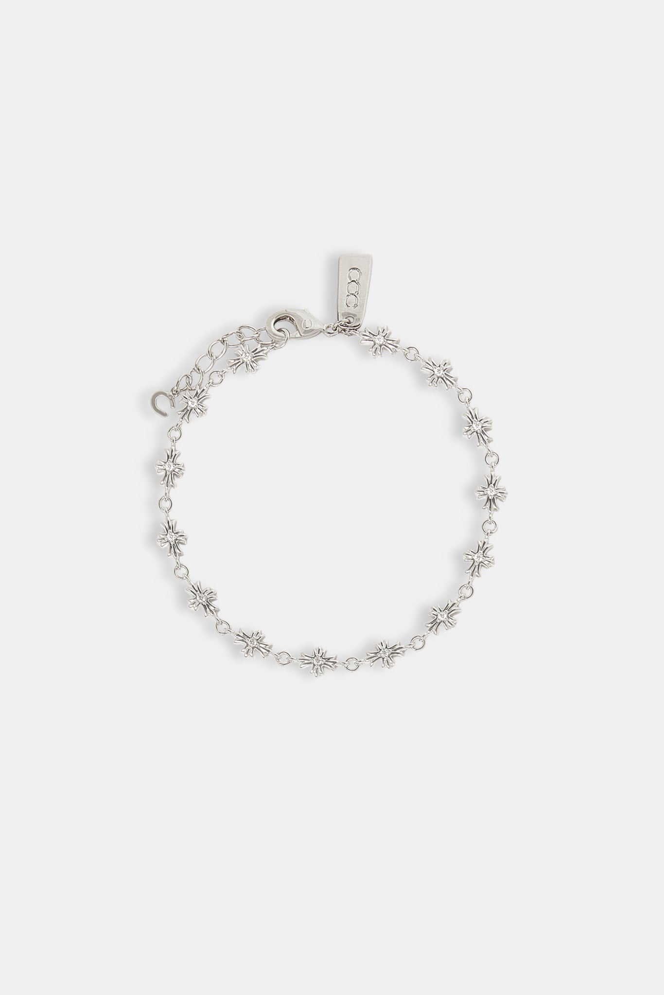 Polished Cross Bracelet - 6mm