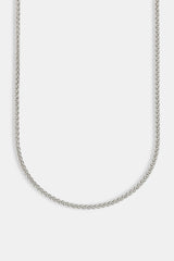 Polished Wheat Link Chain - 3mm