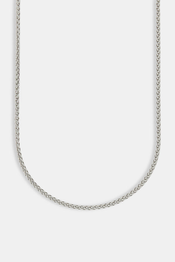 Polished Wheat Link Chain - 3mm