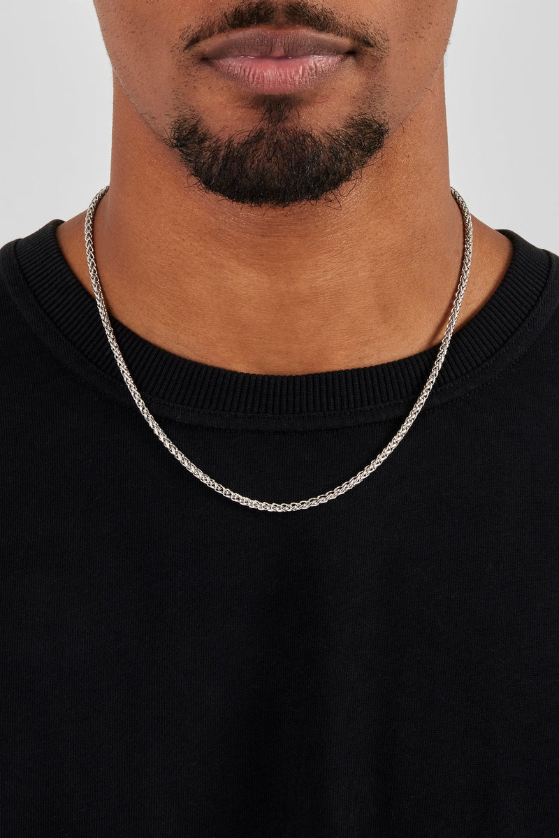 Polished Wheat Link Chain - 3mm