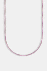 Pink Tennis Chain - 3mm