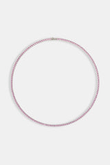 Pink Tennis Chain - 3mm