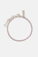 Light Pink Micro Tennis Bracelet - 2.5mm