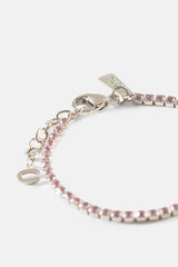 Light Pink Micro Tennis Bracelet - 2.5mm