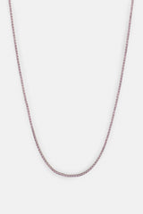 Light Pink Micro Tennis Chain - 2.5mm