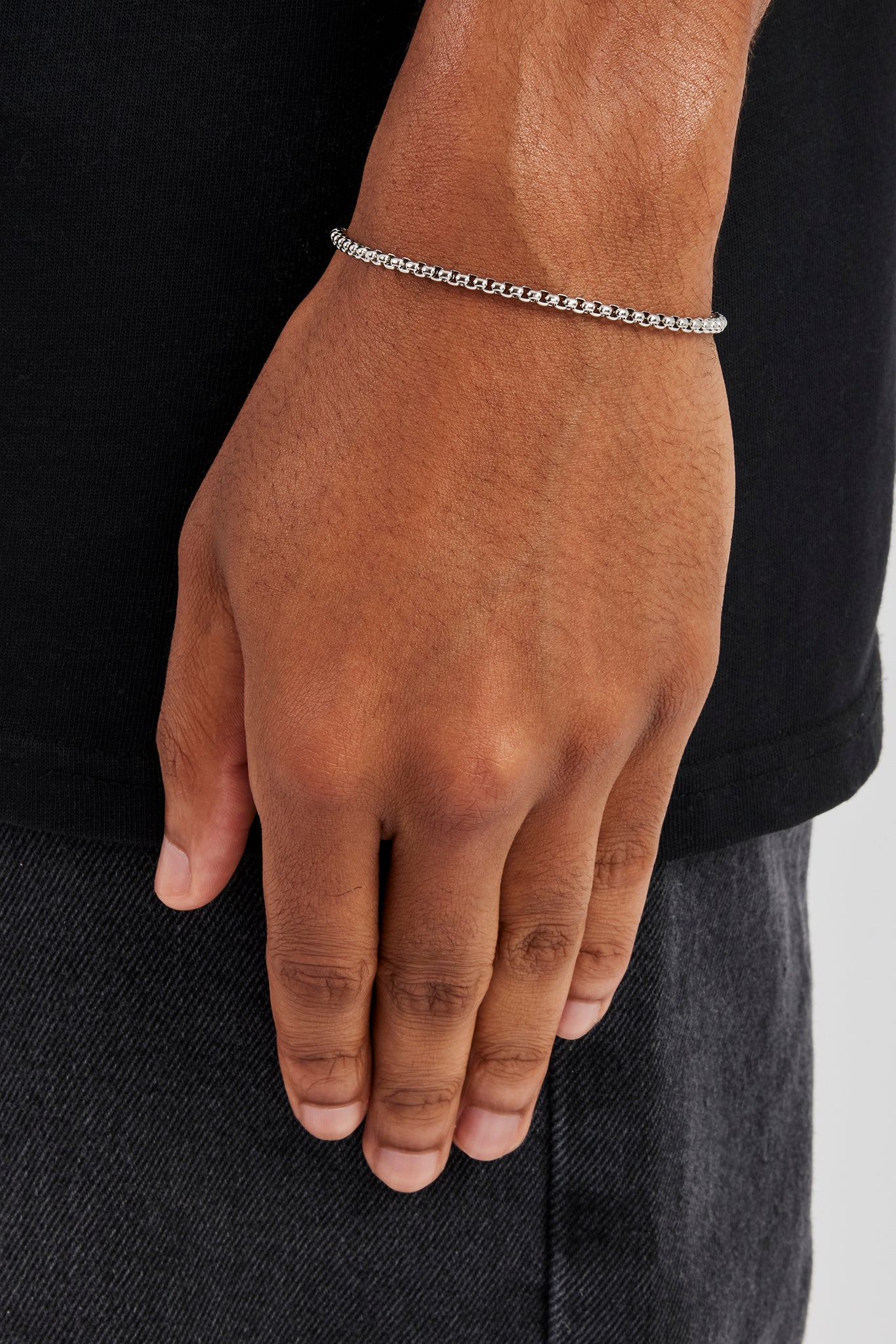 Polished Box Bracelet - 3mm