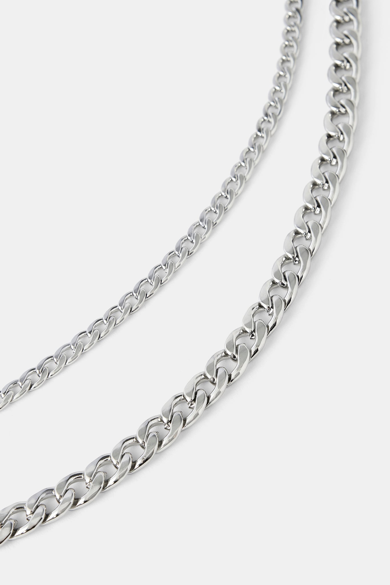 Polished Cuban Double Layer Jean Chain