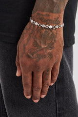 Polished Motif Link Bracelet - 6mm