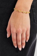 Polished Rounded Bracelet - 6mm - Gold