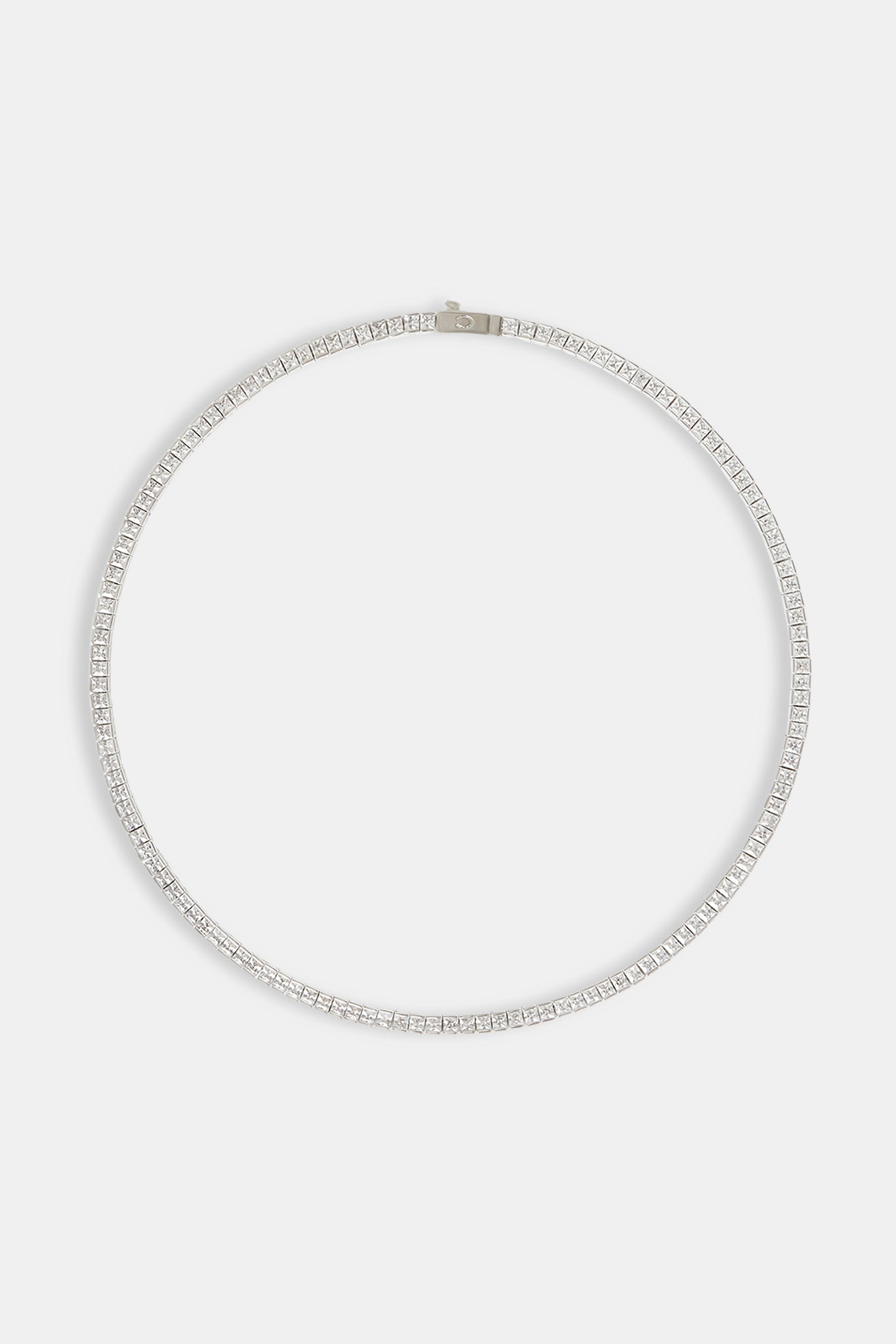 Polished Edge Square Tennis Chain - 3mm