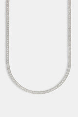 Polished Edge Square Tennis Chain - 3mm
