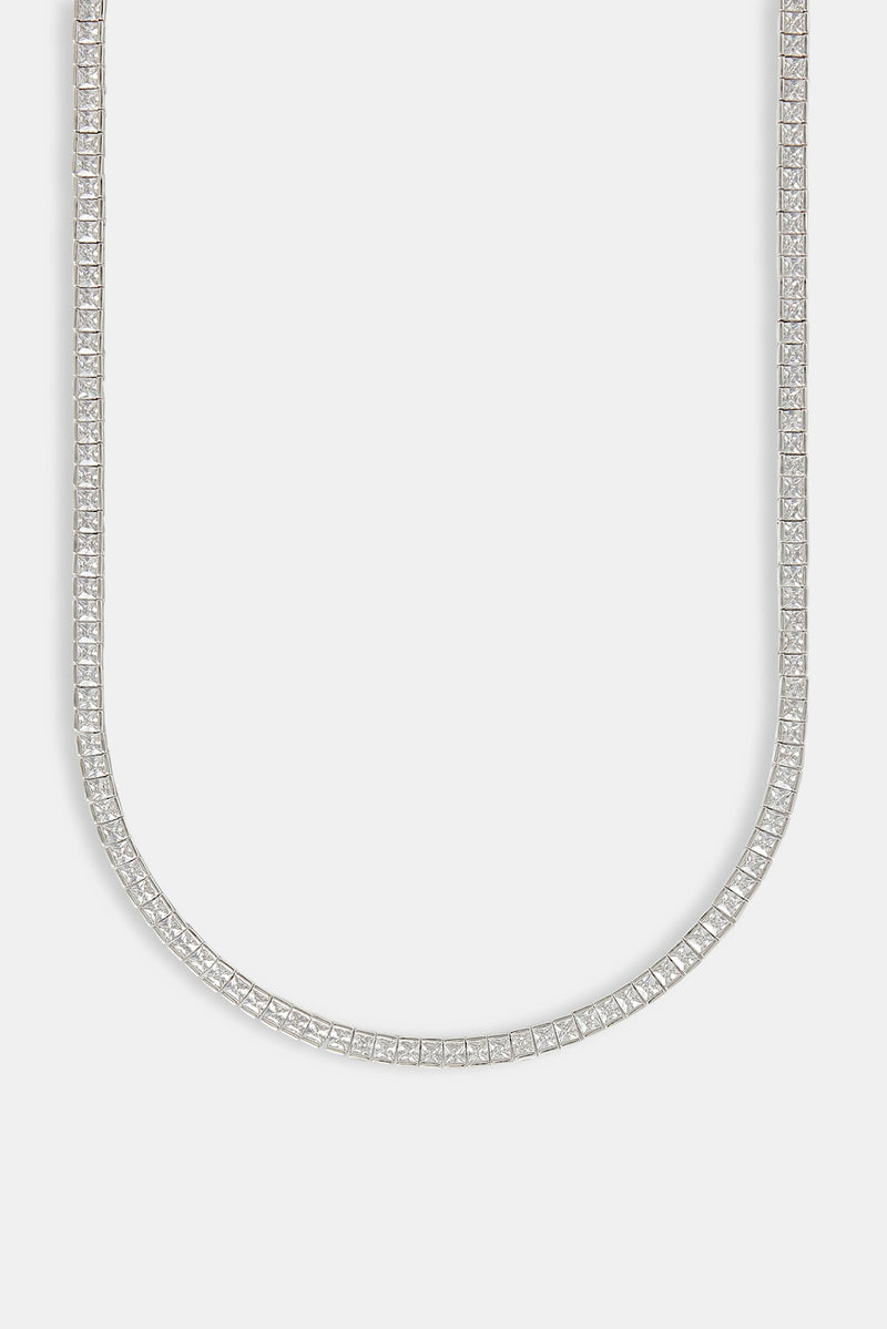 Polished Edge Square Tennis Chain - 3mm