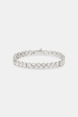 Polished Edge Gemstone Bracelet - 6mm