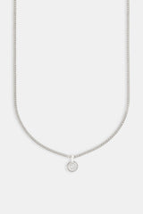 Polished & Ice Ring Necklace - 10mm