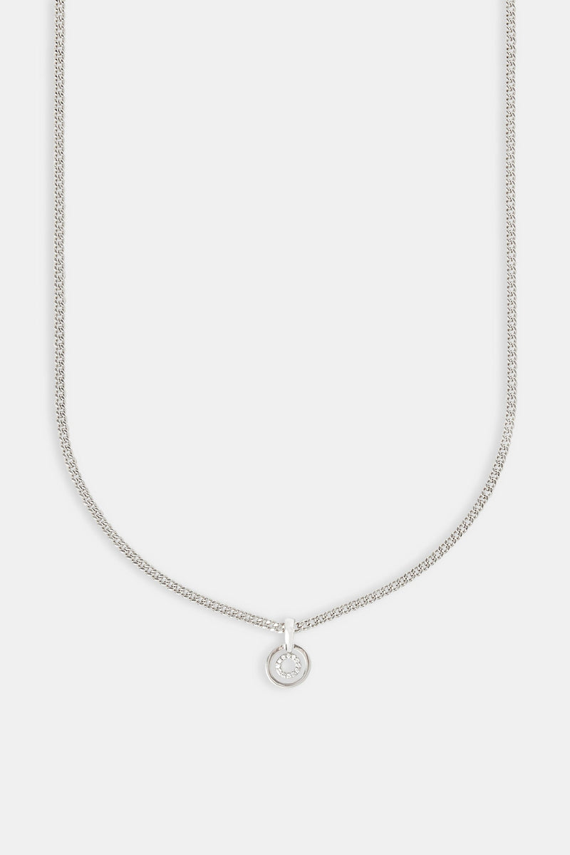 Polished & Ice Ring Necklace - 10mm