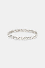 Polished Rope Link Bracelet - 6mm