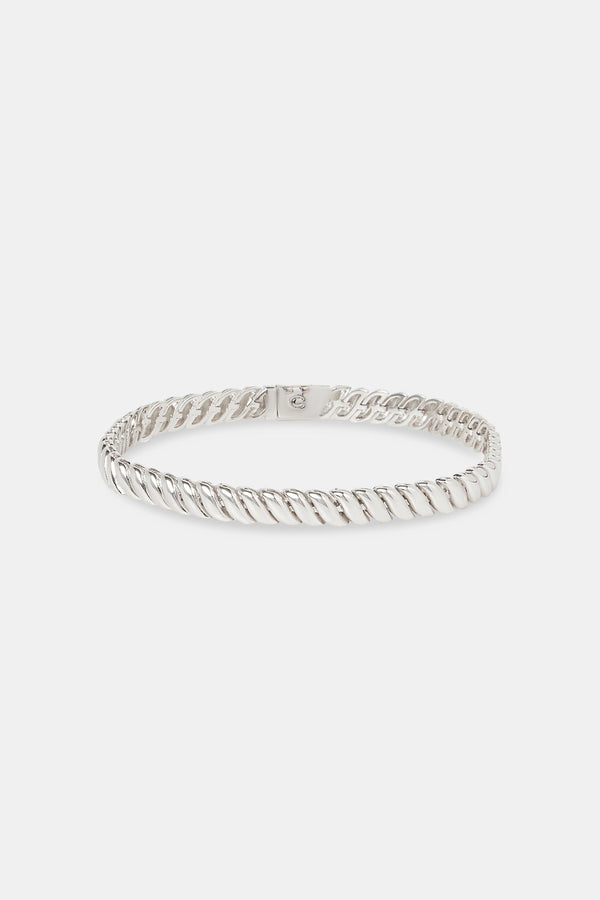 Polished Rope Link Bracelet - 6mm