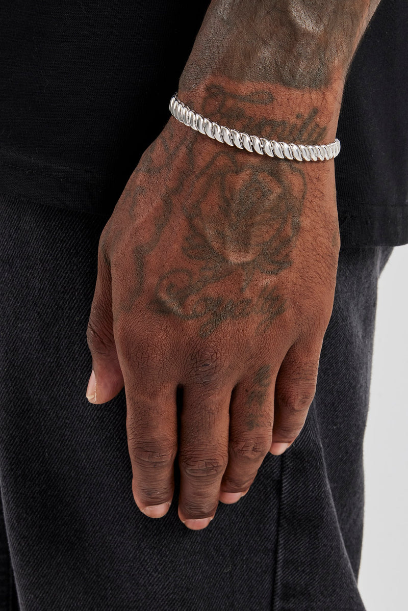 Polished Rope Link Bracelet - 6mm