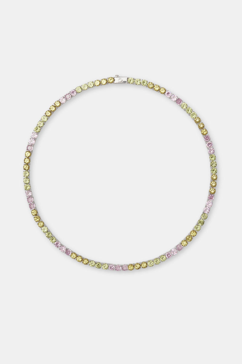 Pastel Colour Tennis Chain - 5mm