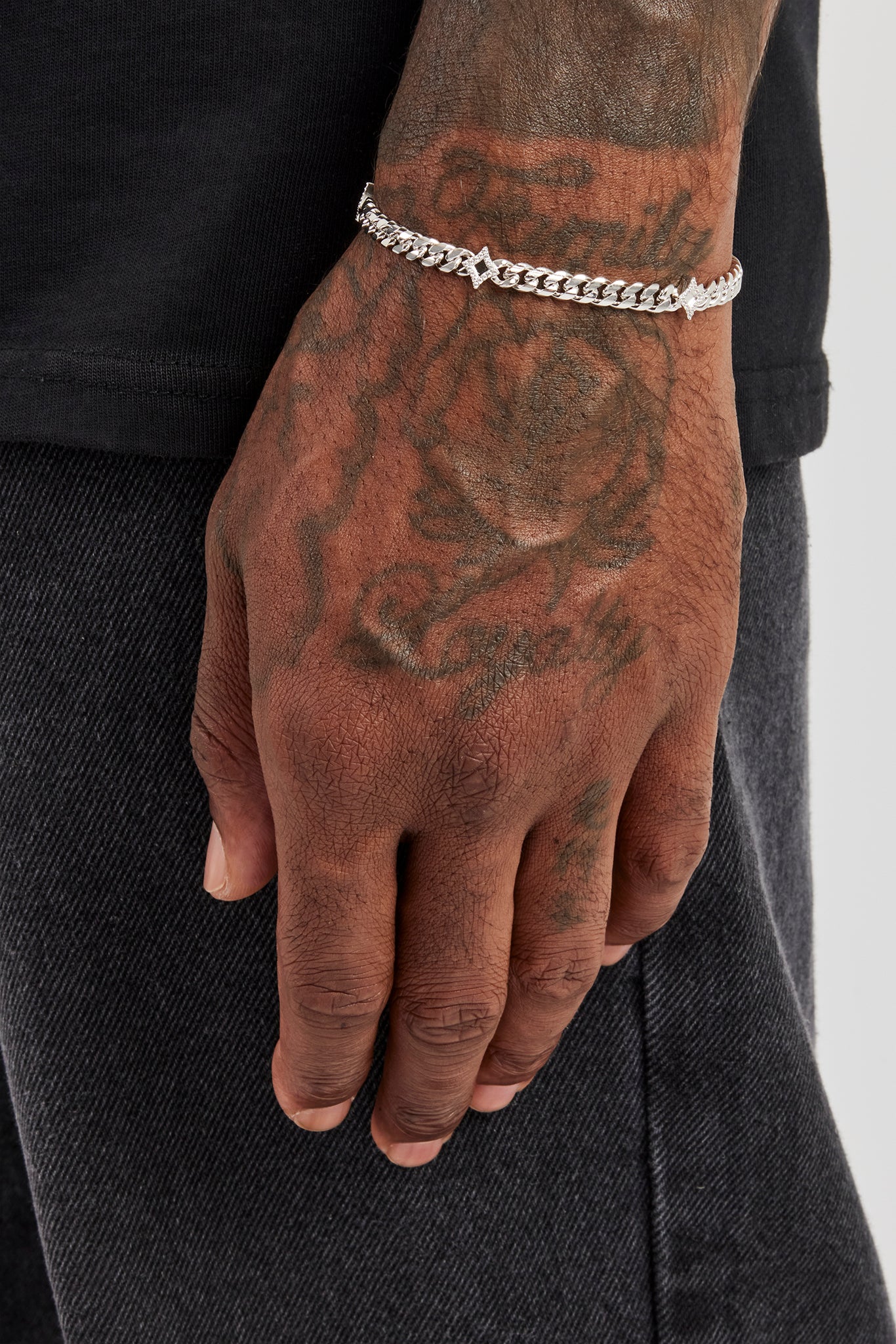 Polished Star Miami Cuban Bracelet - 8mm