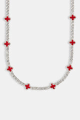 Red Motif Tennis Chain - 5mm