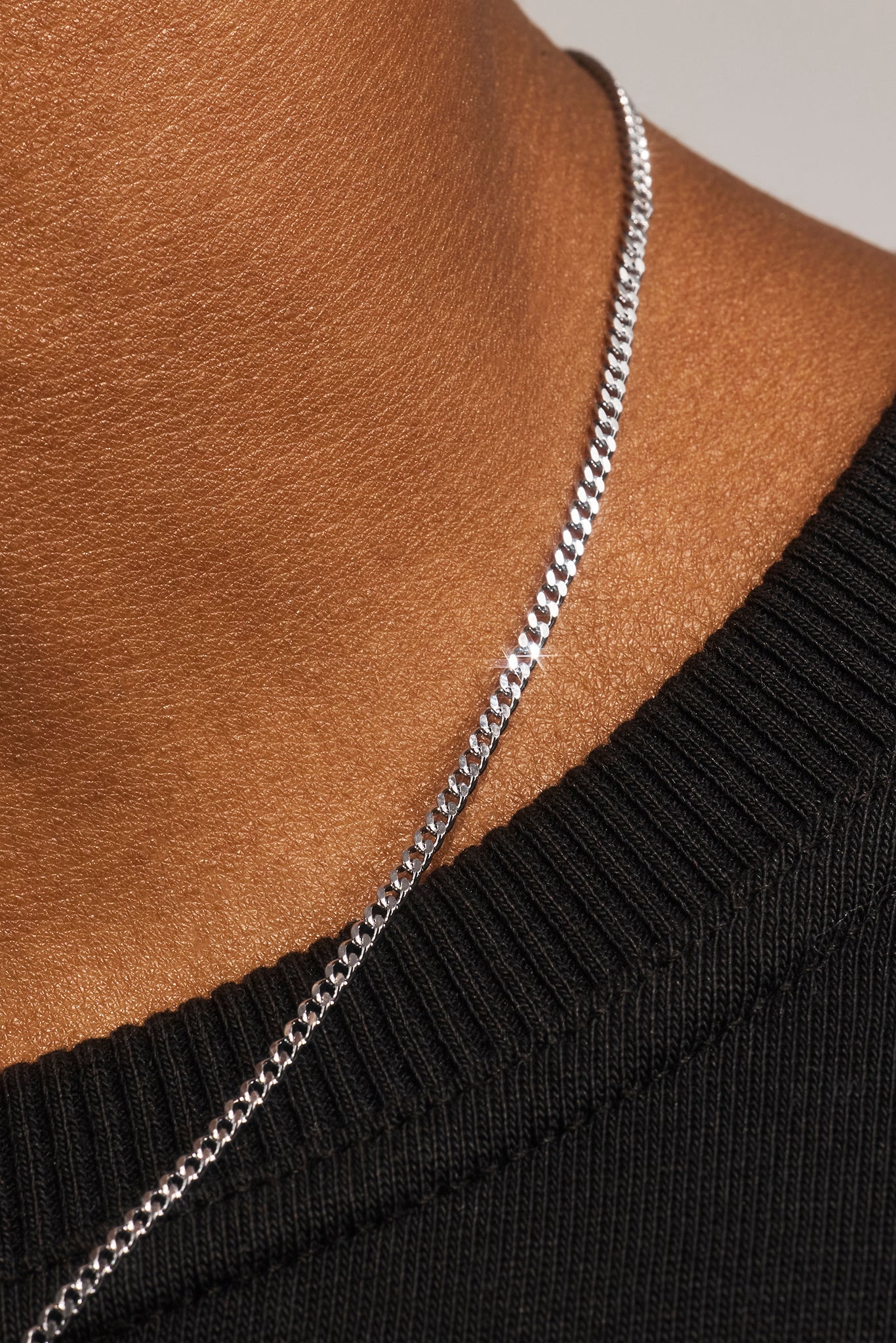Micro Cuban Chain - 2mm - White