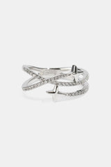 Star Band Ring - 1.5mm - White